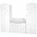 Comoda de infasat hubners matei 106 cm alb cu stelute