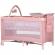 Patut pliabil cu saltea de infasat chipolino luna pink marshmallow