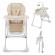 Scaun de masa kinderkraft tummie pliabil beige
