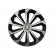 Set 4 capace roti fame gri-negru cu inel r16, pentru gama auto alfa romeo
