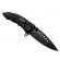 Briceag de vanatoare ideallstore®, jurassic blade, otel inoxidabil, 20 cm, negru, husa inclusa