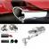 Fluier din aluminiu pentru toba marime s, compatibil cu motoare intre 1000 - 1600 cc