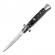 Set 2 briceaguri automate vanatoare ideallstore®, italian blade, stiletto, otel inoxidabil, negru