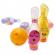 Set bowling Grafix cu LED-uri, roz, galben, mov, Light Up Bowling, R05-0707-PINK