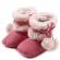 Cizmulite cu blanita si ciucurei - peach (marime disponibila: 9-12 luni