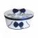Cutie trusou botez personalizata, decor funda bleumarin, denikos® 217