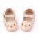 Pantofiori din lac crem cu stelute (marime disponibila: 0-3 luni)