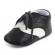 Pantofiori eleganti baieteti alb cu negru (marime disponibila: 6-9 luni
