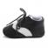 Pantofiori eleganti baieteti alb cu negru (marime disponibila: 6-9 luni