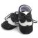 Pantofiori eleganti baieteti alb cu negru (marime disponibila: 6-9 luni