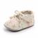 Pantofiori ivoire cu flori brodate (marime disponibila: 3-6 luni (marimea 18