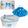 Set dantela trusou botez, cutie trusou si lumanare, ingeras, decor turcoaz,