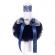 Set trusou botez, cutie trusou si lumanare, ingeras, fundita bleumarin,