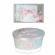 Set trusou botez si cutie trusou, ingeras, fundita roz cu buline, denikos® 21