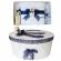 Set trusou botez si cutie trusou, ursulet, dantela bleumarin, denikos® 458