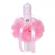 Trusou botez in landou decor floricele si lumanare cu ingeras, decor roz