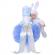 Trusou botez in landou si lumanare cu iepuras, decor bleu denikos® 171