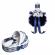 Trusou botez in landou si lumanare glob cu ursuleti, decor bleumarin denikos®
