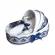 Trusou botez in landou si lumanare glob cu ursuleti, decor bleumarin denikos®