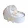 Trusou botez in landou si lumanare glob cu ursuleti, decor ivoire denikos® 157