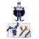 Trusou botez ursulet si lumanare pentru baietel, decor bleumarin, denikos® 98