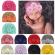 Caciulita tip turban cu floricele (marime disponibila: 3-6 luni (marimea 18