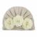 Caciulita tip turban cu floricele (marime disponibila: 3-6 luni (marimea 18