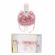 Lumanare botez glob cu ingeras si trusou botez dantela, decor roz pudra,