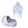 Lumanare botez glob cu ursuleti si trusou botez in landou, decor lila, denikos®