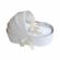 Lumanare botez tul ivoire cu ursuleti si trusou botez in landou, decor dantela,