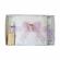 Lumanare botez tul si ingeras si trusou botez dantela, decor lila, denikos® 625