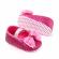 Pantofiori roz ciclamen cu sclipici si fundita (marime disponibila: 6-9 luni