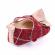 Pantofiori visinii cu fundita crem (marime disponibila: 3-6 luni (marimea 18