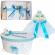 Set ursuleti trusou botez, cutie trusou si lumanare, decor turcoaz, denikos® 580