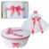 Set dantela trusou botez, cutie trusou si lumanare, ingeras, decor corai,