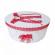 Set dantela trusou botez, cutie trusou si lumanare, ingeras, decor rosu,