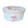 Set dantela trusou botez, cutie trusou si lumanare, ingeras, decor roz prafuit,