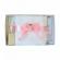 Set trusou botez, cutie trusou si lumanare, ingeras, dantela roz, denikos® 474