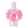 Set trusou botez, cutie trusou si lumanare, ingeras, dantela roz, denikos® 474