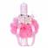 Set trusou botez, cutie trusou si lumanare, ursulet, dantela roz, denikos® 467