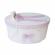 Set trusou botez, cutie trusou si lumanare, dantela si ursuleti, decor lila,