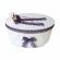 Set trusou botez, cutie trusou si lumanare, dantela si ursuleti, decor mov,