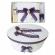 Set trusou botez si cutie trusou, ingeras, dantela mov, denikos® 451