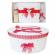 Set trusou botez si cutie trusou, ingeras, dantela rosie, denikos® 452