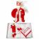 Trusou botez cu mesaj si lumanare cu iepuras, decor rosu, denikos® 544