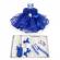 Trusou botez cu mesaj si lumanare dantela si ingeras, decor albastru, denikos®