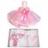 Trusou botez cu mesaj si lumanare dantela si ingeras, decor roz, denikos® 552