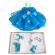 Trusou botez cu mesaj si lumanare dantela si ingeras, decor turcoaz, denikos®