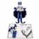 Trusou botez cu mesaj si lumanare pentru baietel, ursuleti, decor bleumarin,