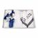 Trusou botez cu mesaj si lumanare pentru baietel, ursuleti, decor bleumarin,